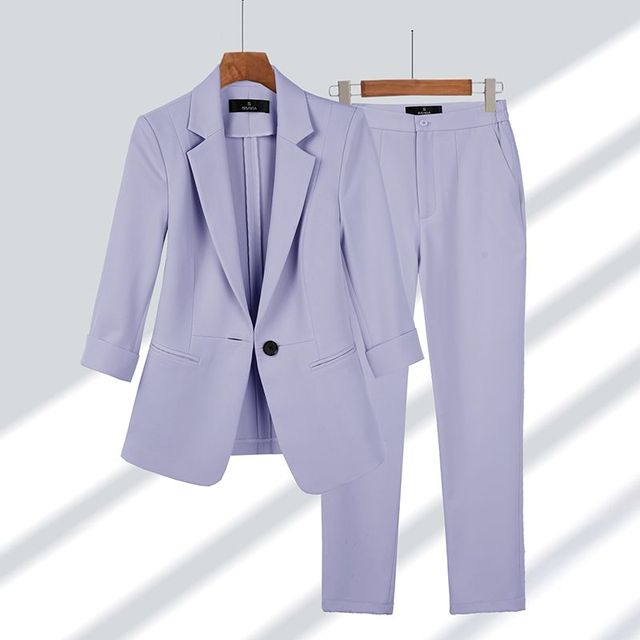 Bernice – Tijdloze Blazer met Bijpassende Broek
