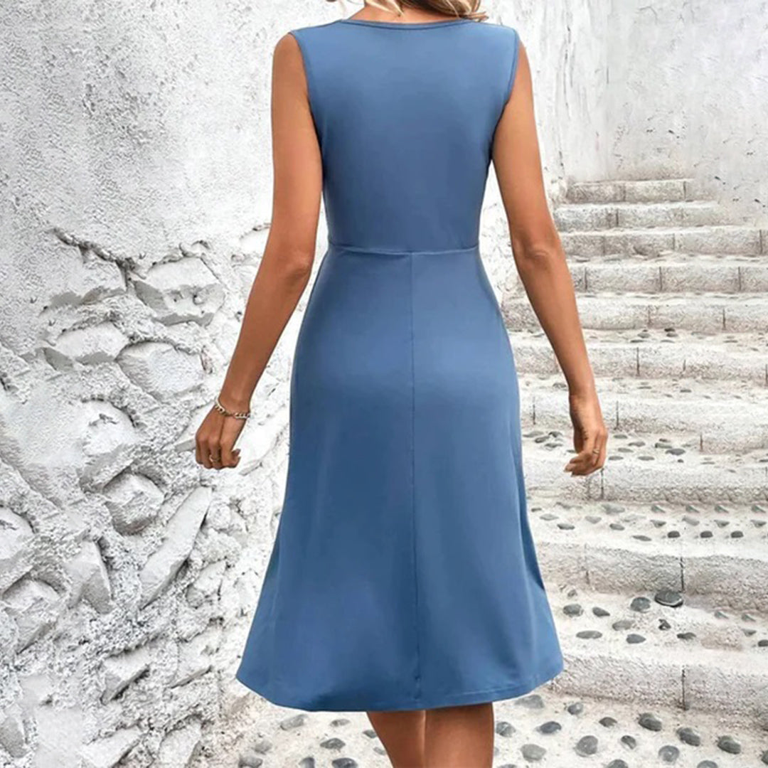 Cristy | Zomer Midi Jurk met Knielengte voor Dames – Licht en Luchtig
