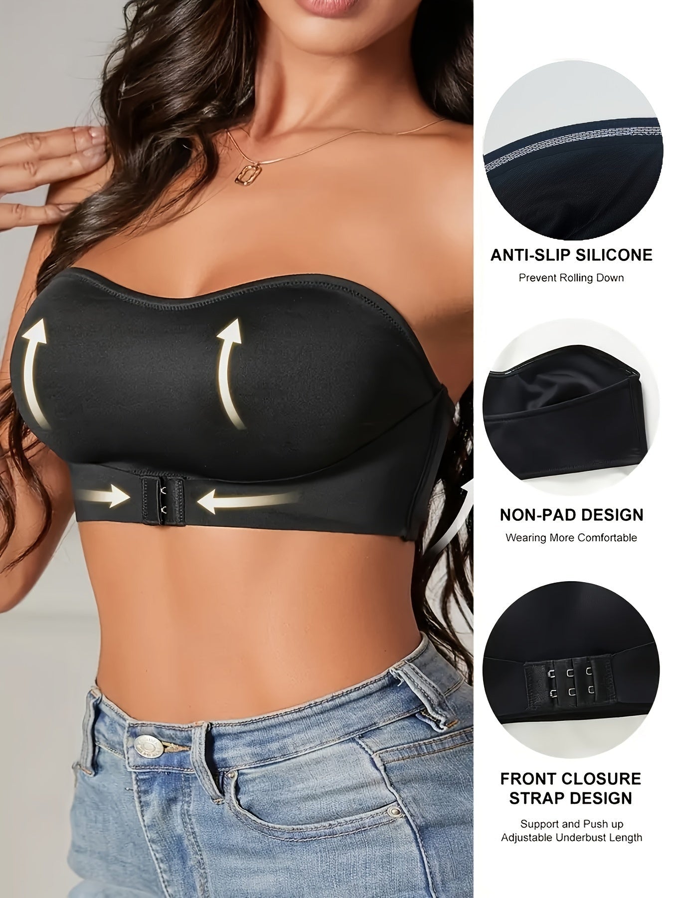 Lexi | Sportieve Naadloze Antislip Bandeau Bh