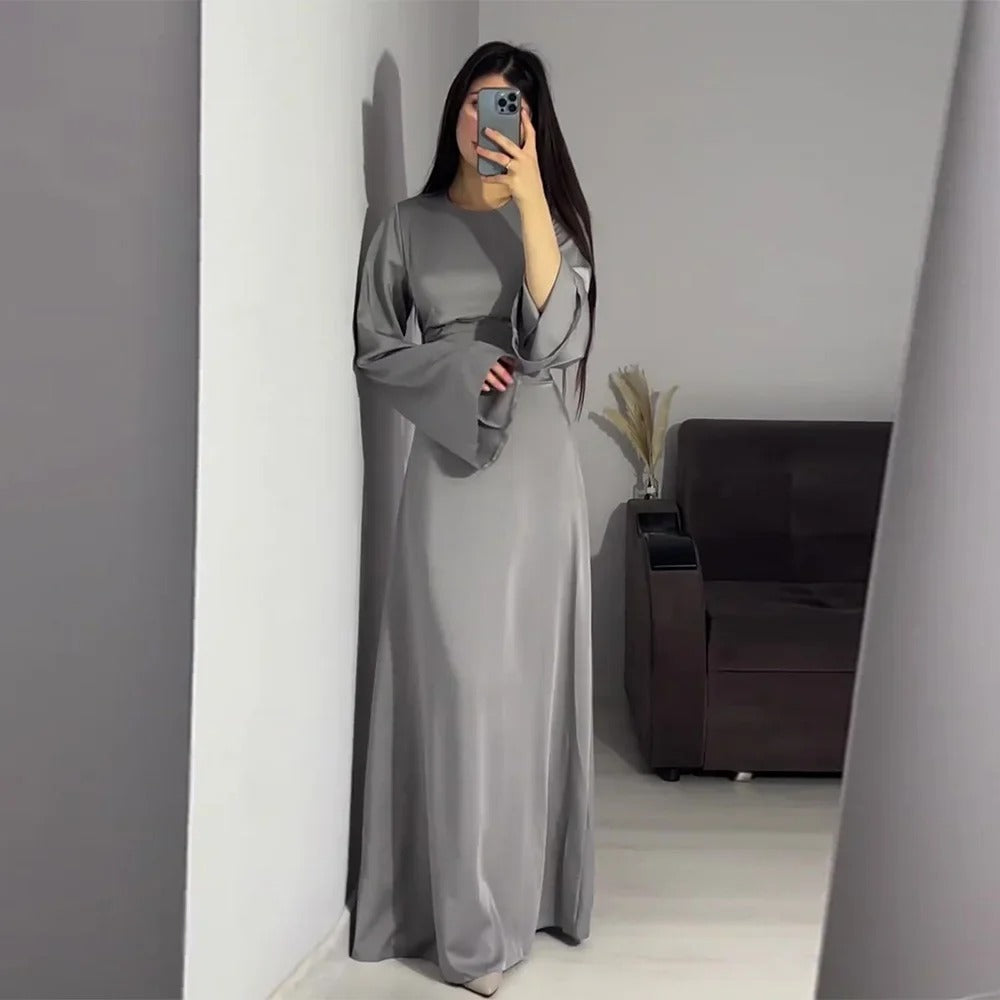 Ariana | Elegante lange satijnen damesjurk