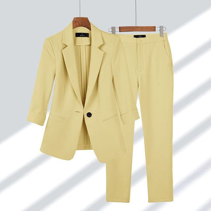 Bernice – Tijdloze Blazer met Bijpassende Broek