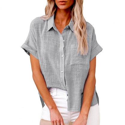 Gracey | Luchtige Linnen Blouse met Elegante Uitstraling