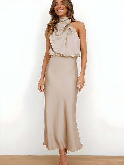 Lisea | Luxe Satijnen Elegante Jurk