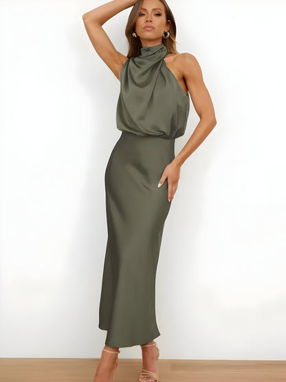 Lisea | Luxe Satijnen Elegante Jurk