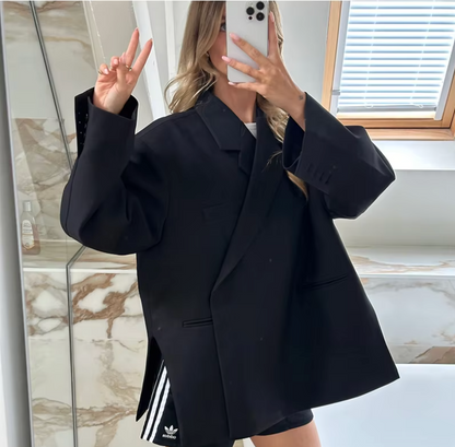 Millie Oversized Blazer voor Dames – Stijlvolle Lange Blazer